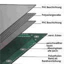 650 g/m² PVC cerada zelena + siva + plava + bijela u različitim veličinama-4