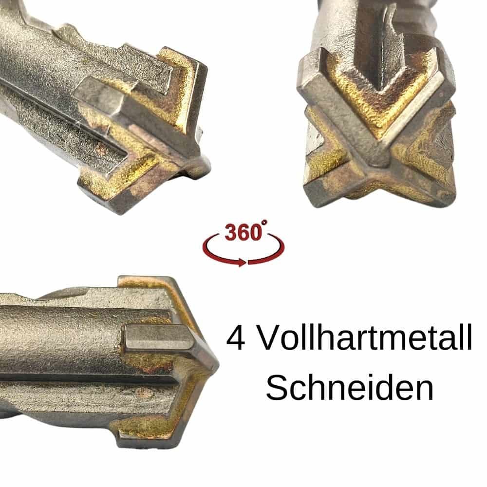 Svrdlo za čekić za SDS-PLUS 4-rezača Ø 5,0mm x 110mm duljina-1