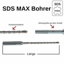 Svrdlo za čekić za SDS-MAX 4-rezača Ø 20, 0mm x 320mm duljina-0