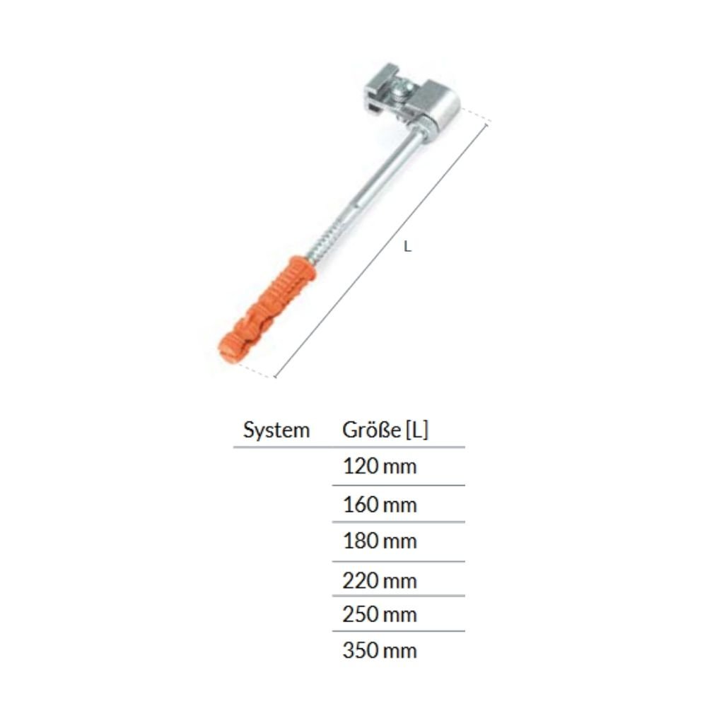 Kuka za PVC nosač (Metal) 120mm-0