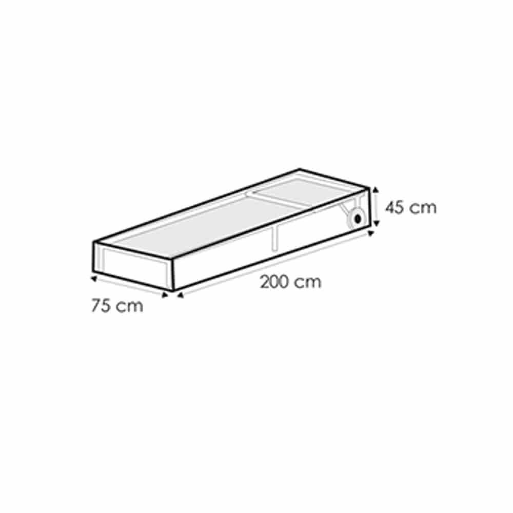 Prozirna zaštitna navlaka za ležaljku, cca 200x75x45-0