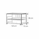 Prozirna zaštitna navlaka za klupu s tri sjedala, cca 160x80x75-0