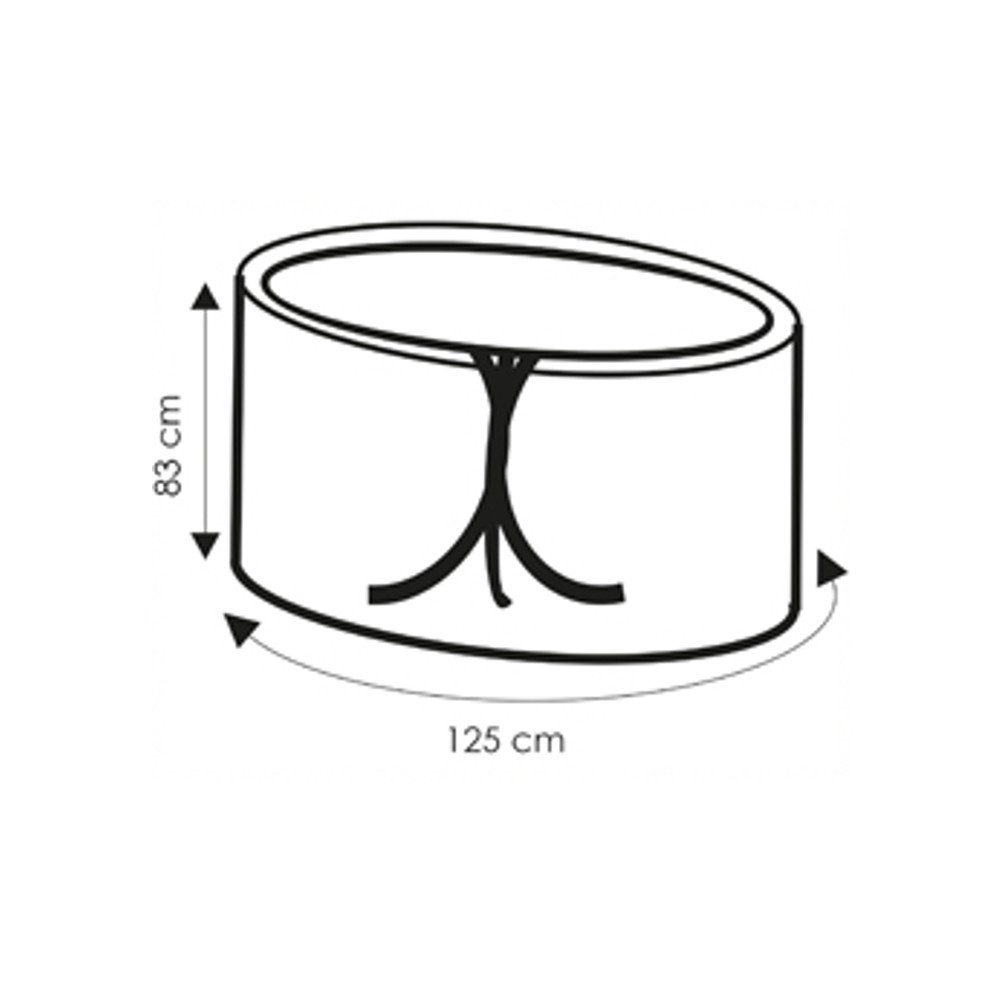 Prozirna zaštitna navlaka za stol, cca 125x83-0