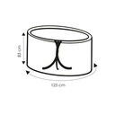 Prozirna zaštitna navlaka za stol, cca 125x83-0