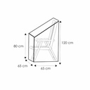 Prozirna zaštitna navlaka za podesivu stolicu, cca 65x65x120/80-0