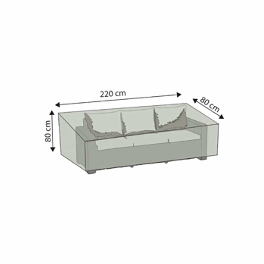 Deluxe zaštitna navlaka za trosjed od ratana, cca. 220x80x80-0