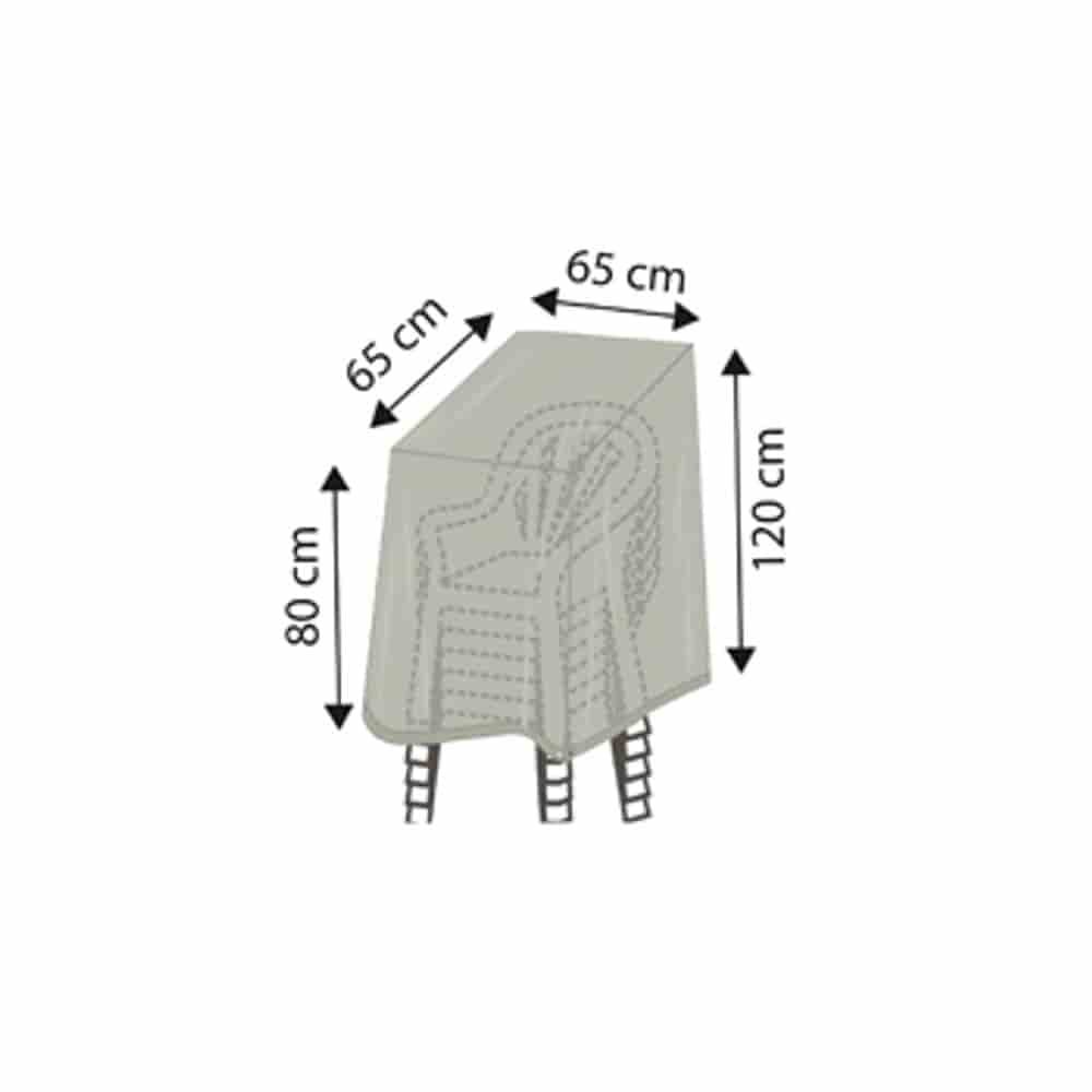 Zaštitna navlaka Deluxe stolica, cca.65x65x120/80-0