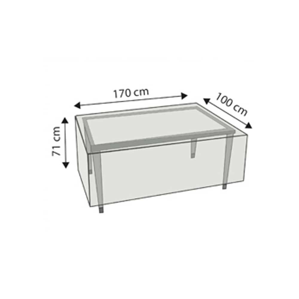 Zaštitna navlaka Deluxe pravokutni stol, cca.170x100x71-0