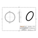 KG zamjenski usni brtveni prsten DN/OD 110 (KG PVC)-1