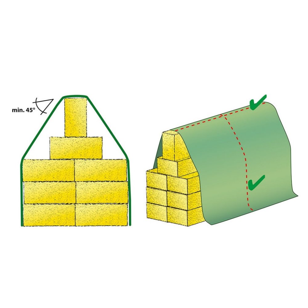 Zaštitni sloj od slame 140g/m² 9,8m x 25m (245m²)-3