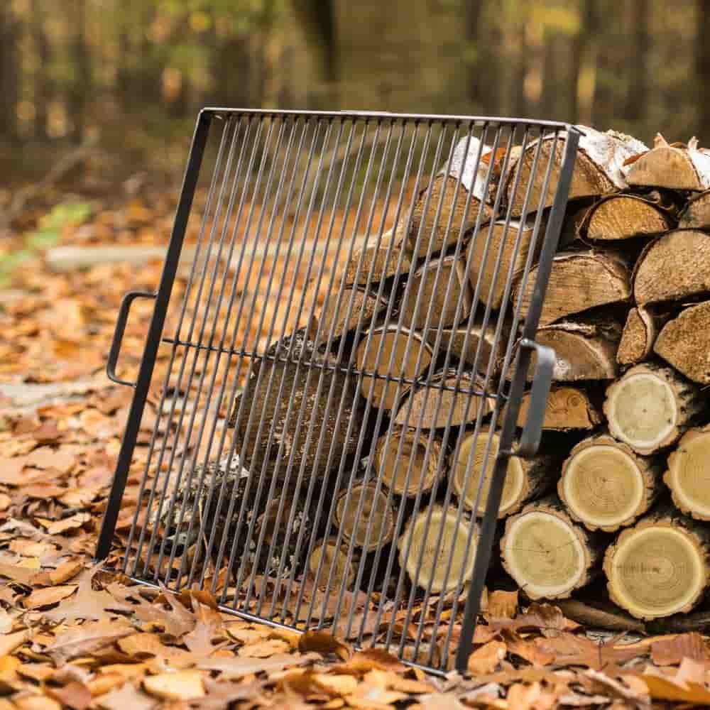 Roštilj od prirodnog čelika 44 x 44 cm za vatrenu zdjelu 60 cm-0