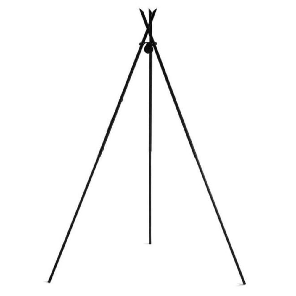 Okretni roštilj "TIPI" 210 cm + dvostruka rešetka 70 cm i 40 cm od prirodnog čelika-0