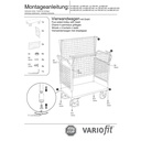 Kolica s četiri strane od žičane mreže 500 kg Tip M + EasySTOP-0