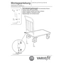 Pomični vagon 400 kg 4 okomite cijevi Tip L + EasySTOP-0