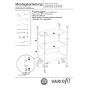 Veliki stolni vagon s 3 etaže, rub kadice visok 40 mm + EasySTOP-1