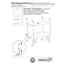 Teški stolić s platformom 500 kg s 2 platforme tipa XL + EasySTOP-0