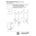 Teški stolni vagon 1000 kg s 2 platforme Tip L + EasySTOP-0