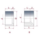 PVC-U redukcija kratka 25 mm x 20 mm PN16-0