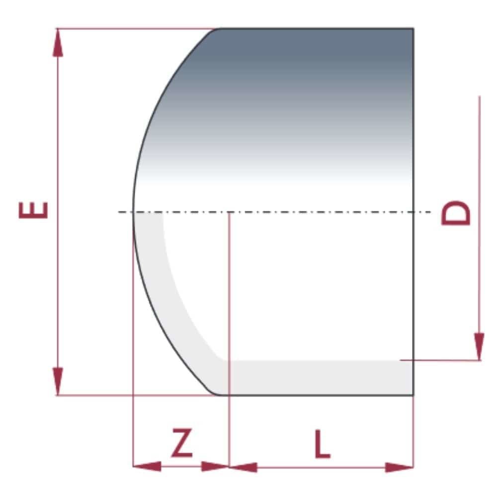 PVC-U kapa ljepljiva čahura 25 mm PN16-0