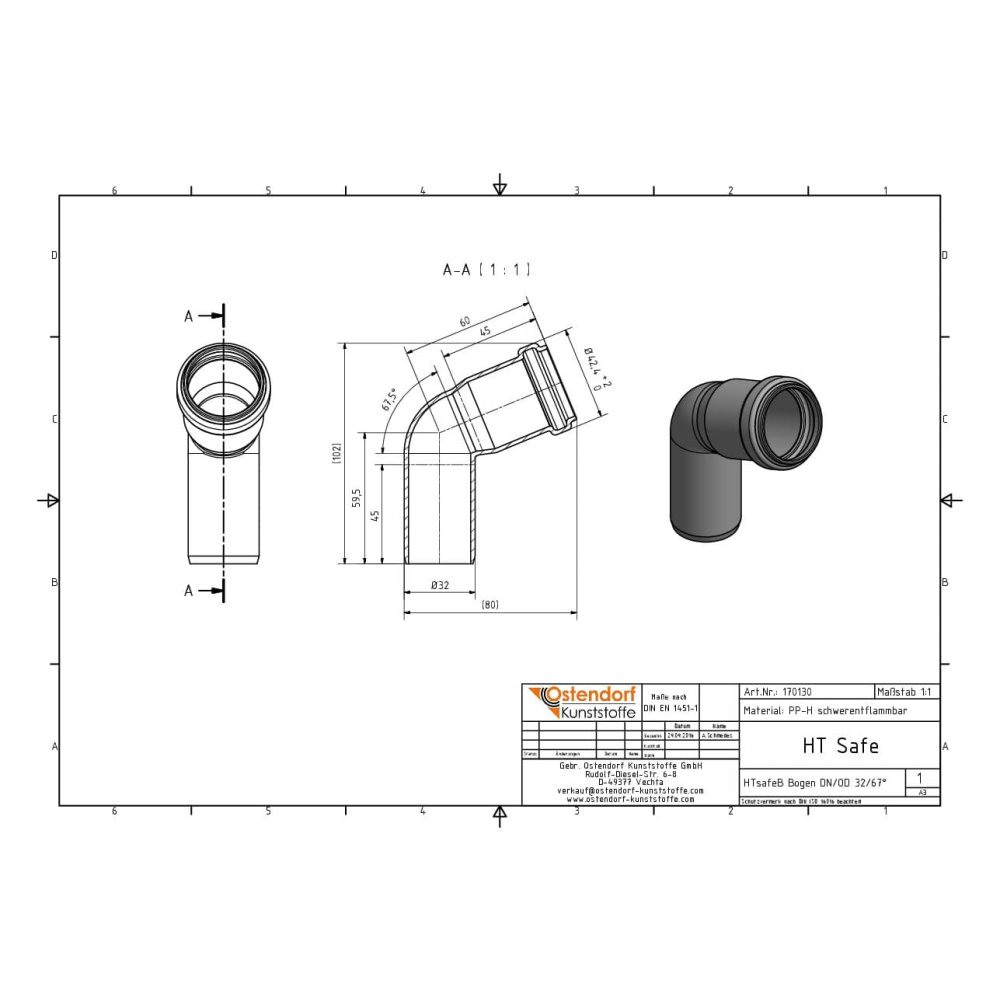 HTsafeB koljeno DN/OD 32 67 stupnjeva-1