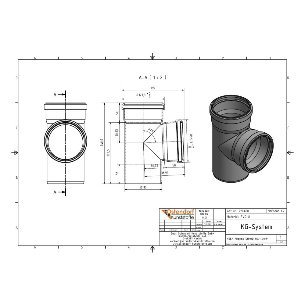 KGEA Odvojak DN/OD 110/110 87 stupnjeva-1