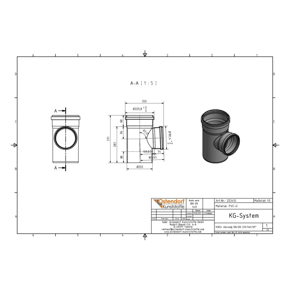 KGEA Odvojak DN/OD 200/160 87 stupnjeva-1