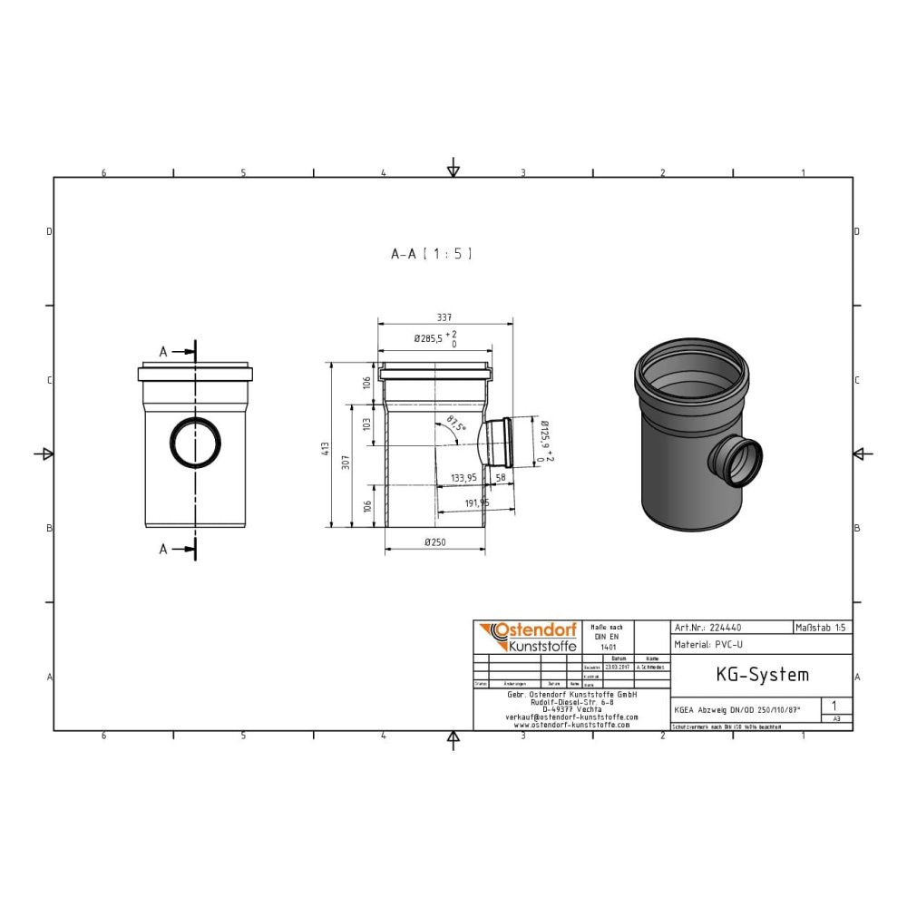 KGEA Odvojak DN/OD 250/110 87 stupnjeva-1