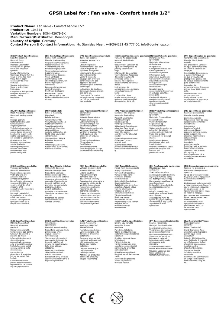 Uređaj-kosi ventil s. prozračivač - udobna ručka 1/2"-1