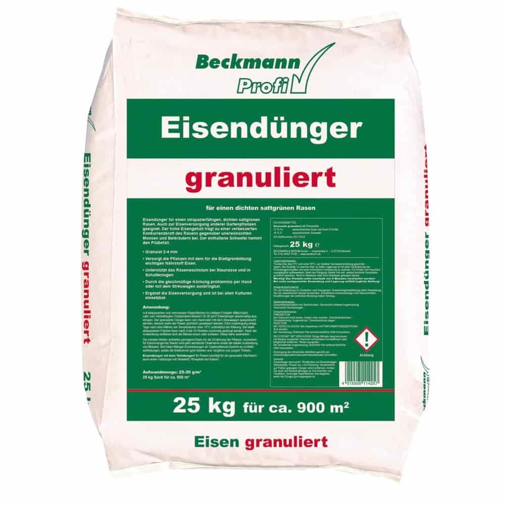 25 kg granuliranog Beckmann željeznog gnojiva 2-4mm za cca. 900m²