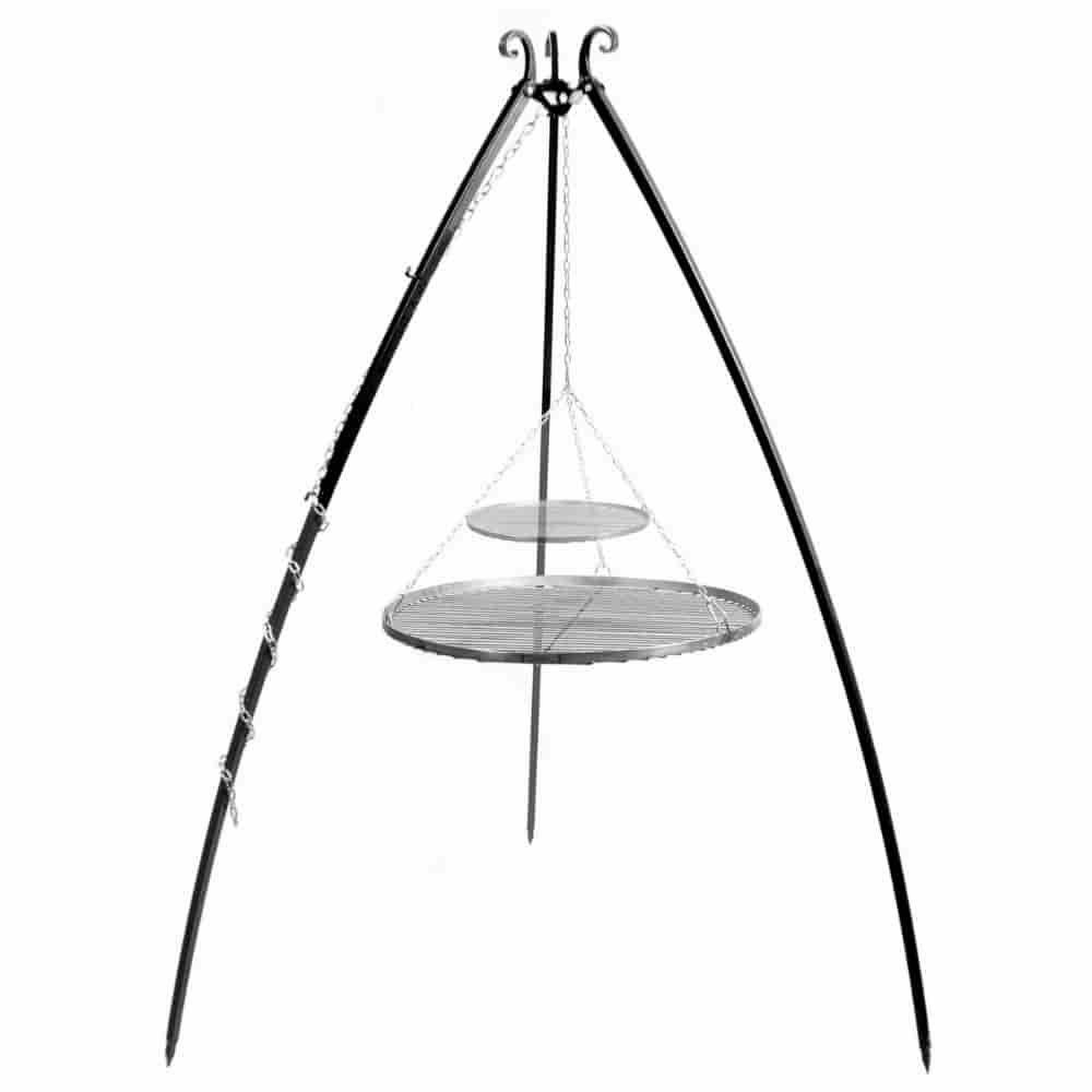 Okretni roštilj 200 cm + dvostruka rešetka 80 cm i 40 cm