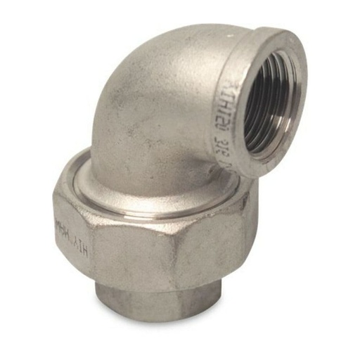 [BONI-42276-060K] Gewindefitting Edelstahl Winkelverschraubung 90° 1/2" IG Typ konisch