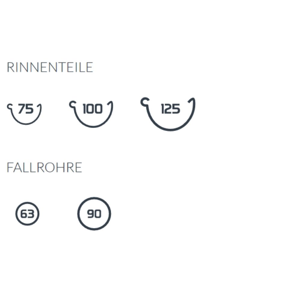 Rinneneisen (Metall) podesivo smeđe Sistem 75-5